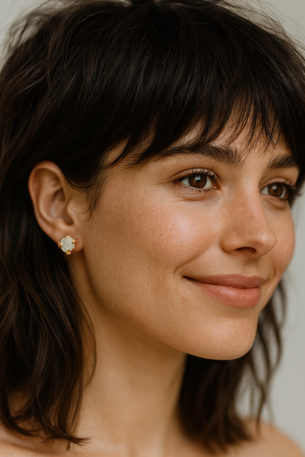 Abbi Aquamarine Birthstone Earrings