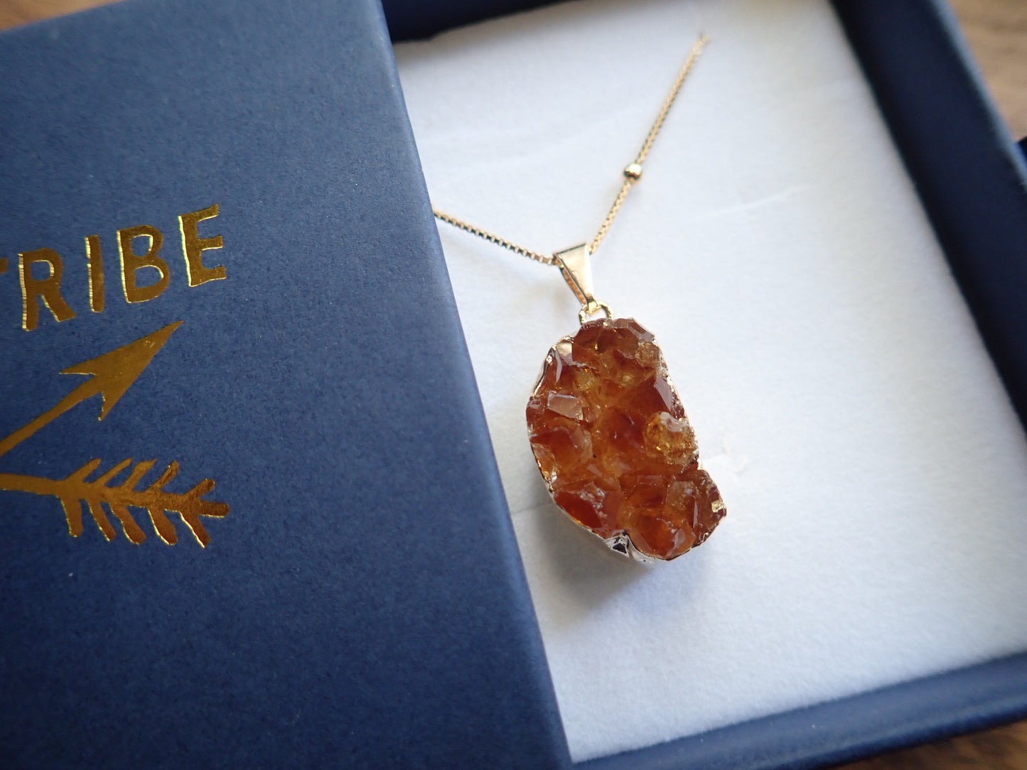 Chunky Raw Citrine Druzy Necklace, 18k Gold Filled, Cable, Box, Satellite Chains