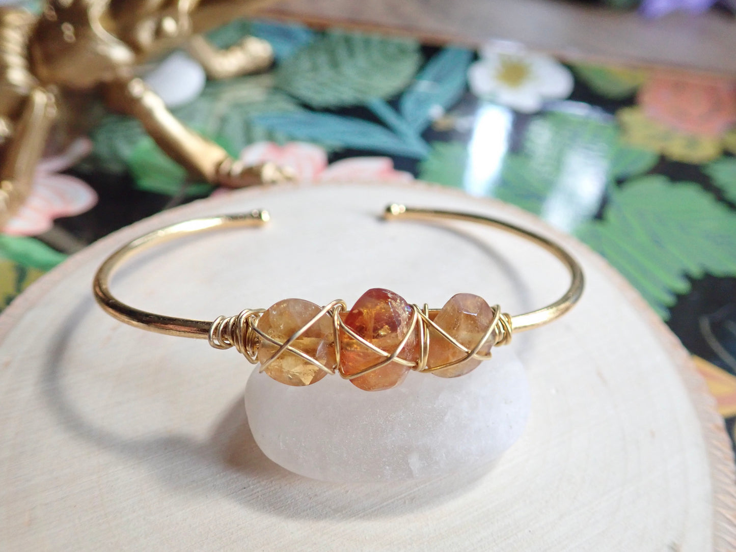 Heliopolis Citrine Bangle Bracelet