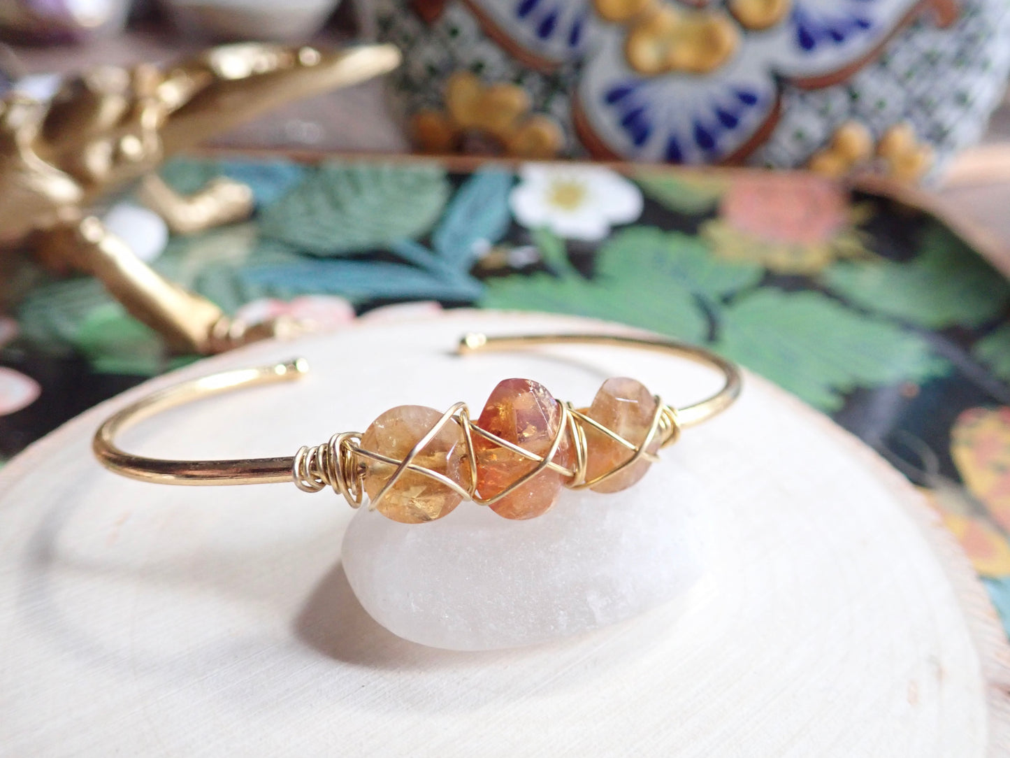 Heliopolis Citrine Bangle Bracelet