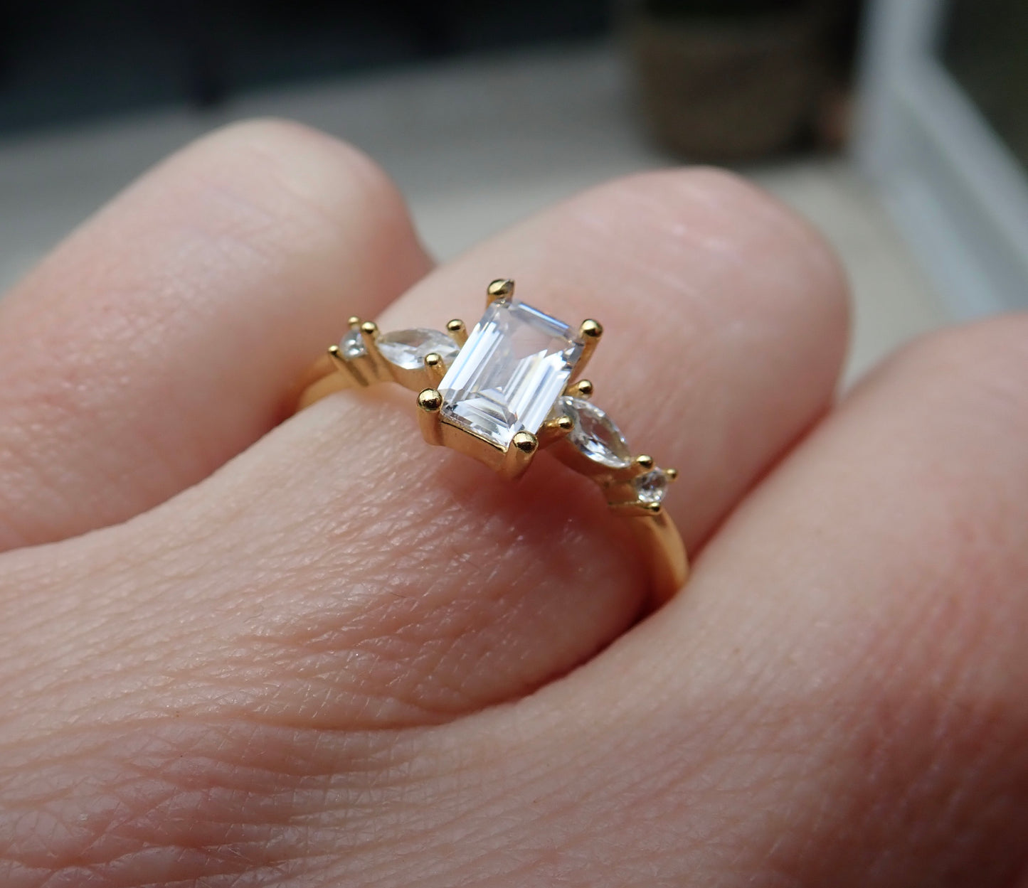 The Baroness Diamond CZ Ring