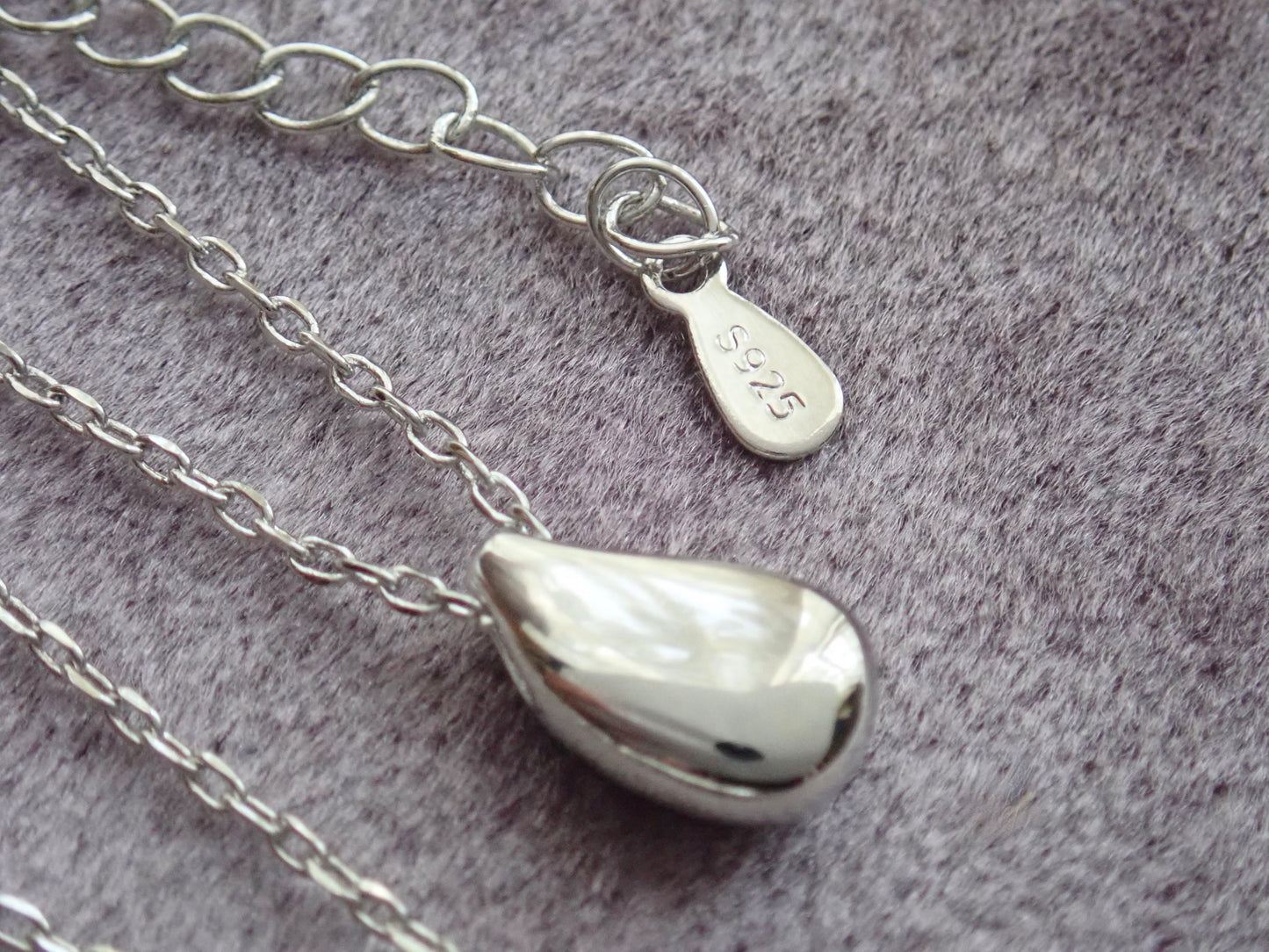 Minimalist Waterdrop Necklace -Silver