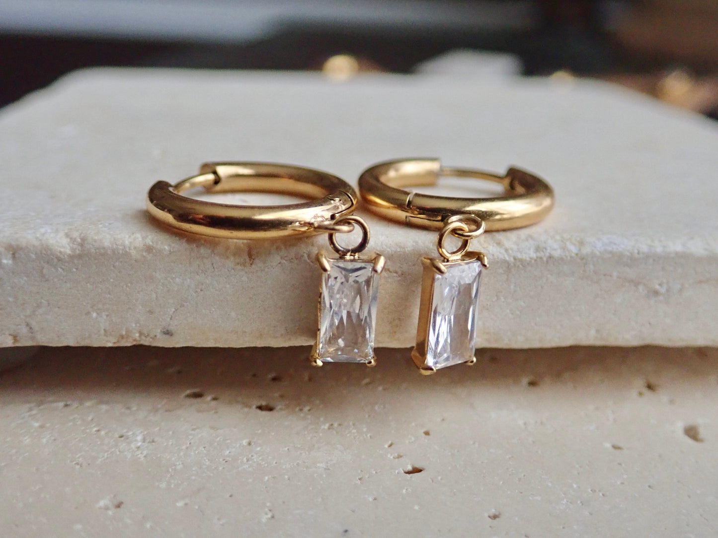 Nolita Waterproof Crystal Hoop Earrings