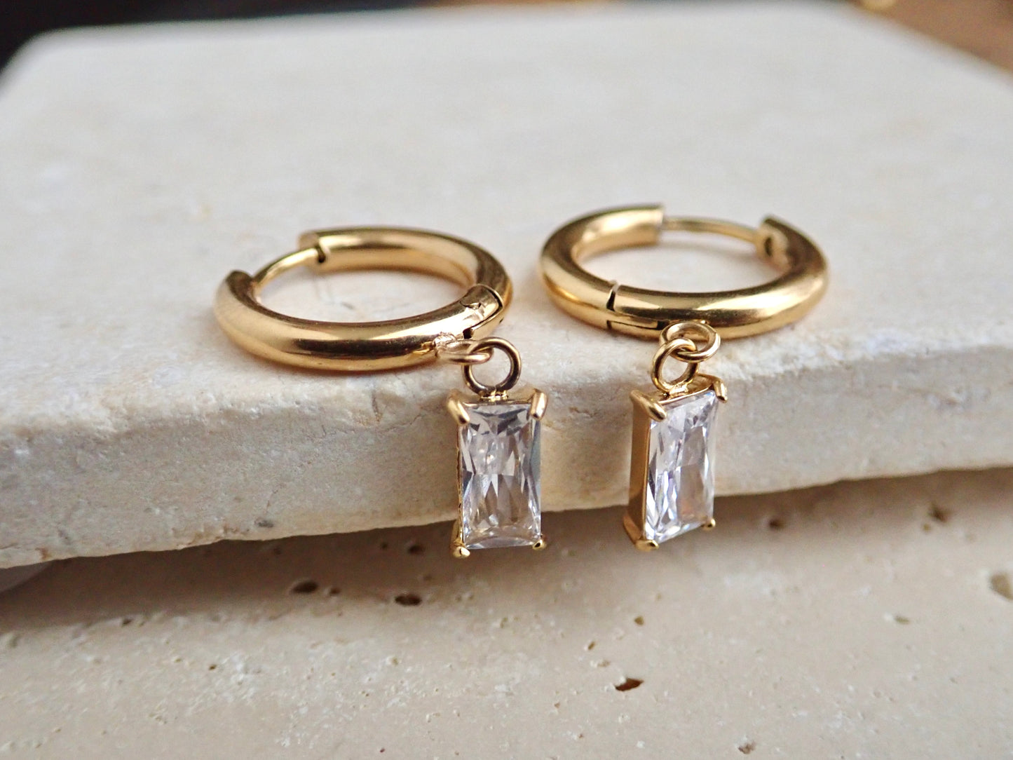 Nolita Waterproof Crystal Hoop Earrings