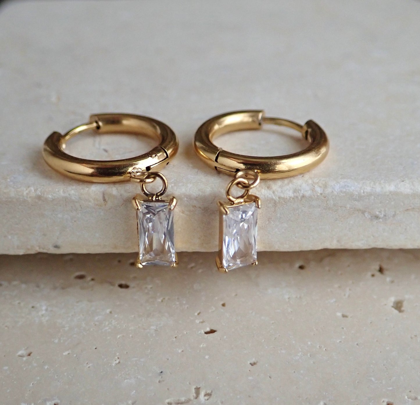 Nolita Waterproof Crystal Hoop Earrings
