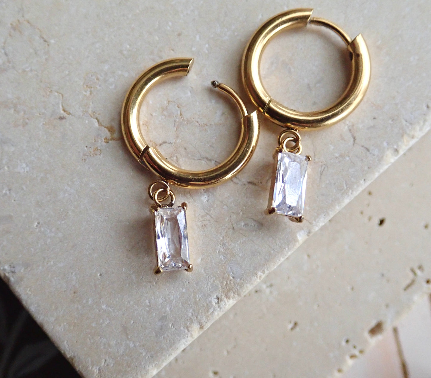 Nolita Waterproof Crystal Hoop Earrings