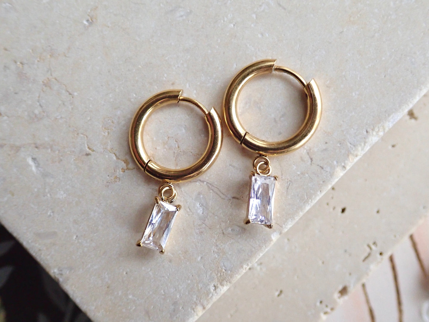 Nolita Waterproof Crystal Hoop Earrings