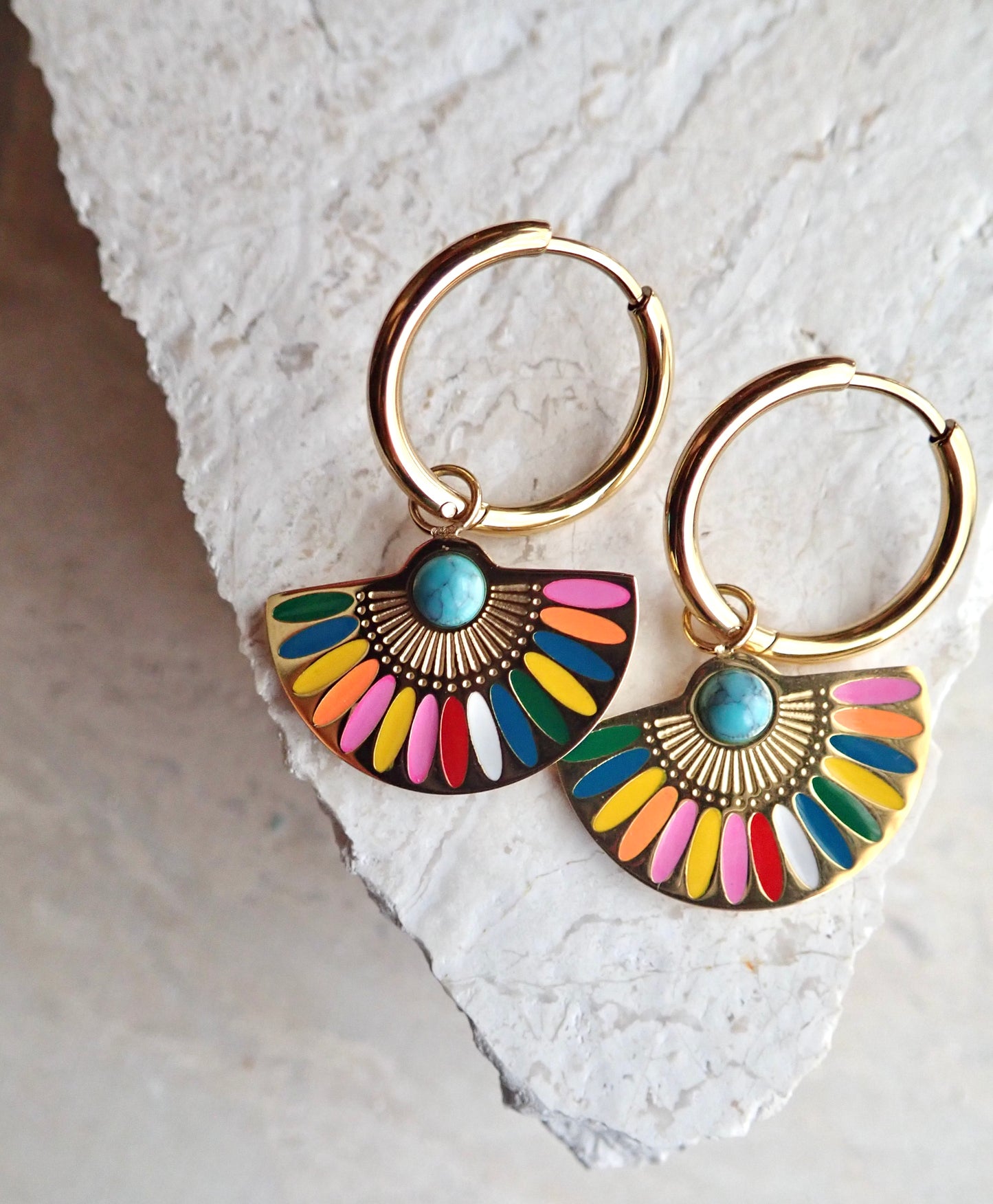 Thebes Waterproof Hoop Earrings