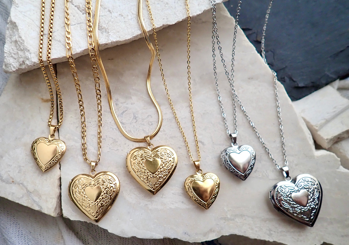 Victoria Heart Locket Necklace