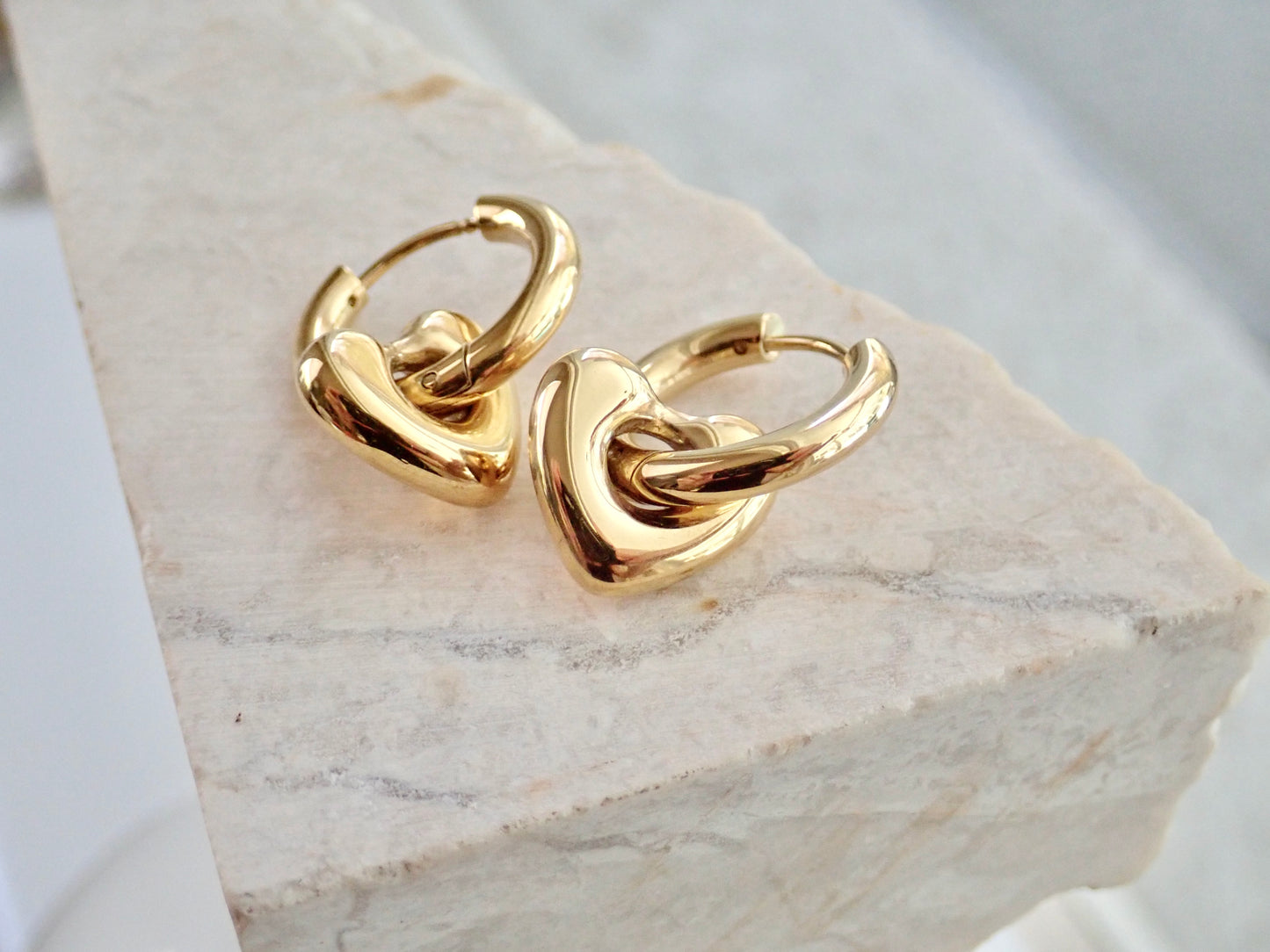 Telltale Waterproof Gold Hoop Earrings