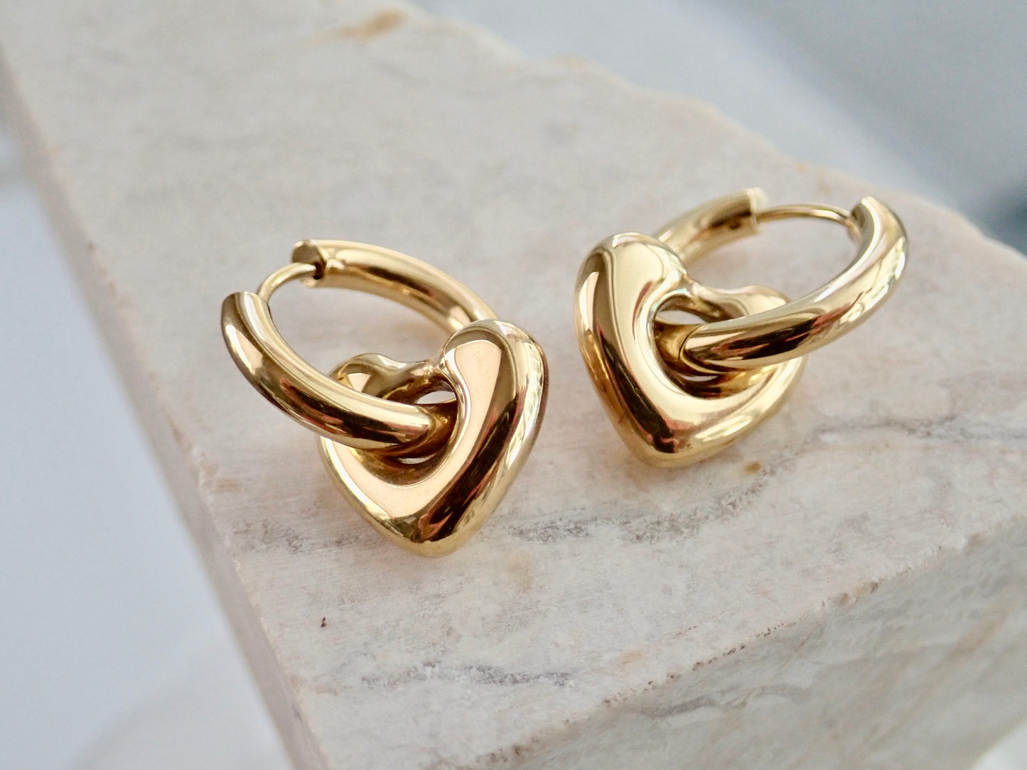 Telltale Waterproof Gold Hoop Earrings