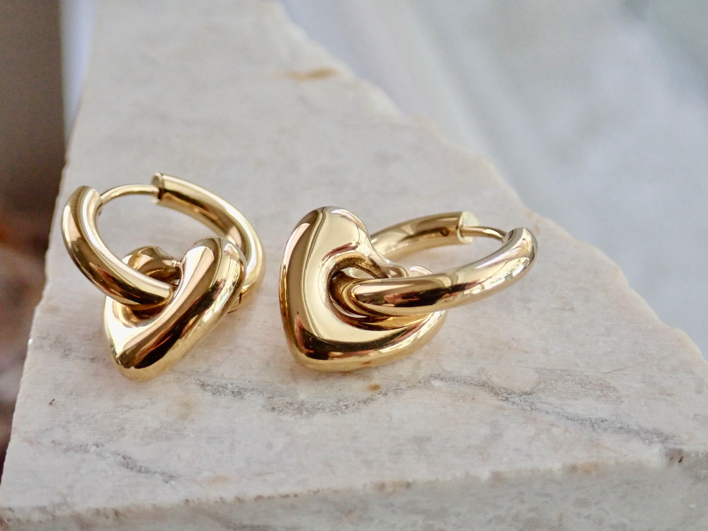 Telltale Waterproof Gold Hoop Earrings