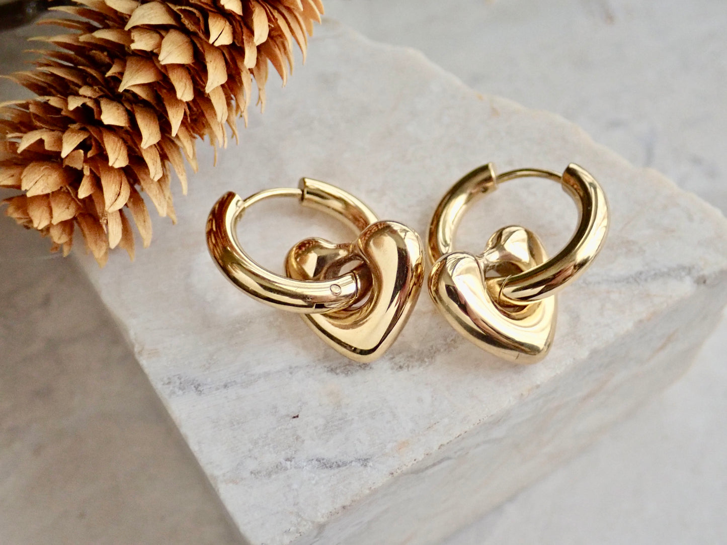 Telltale Waterproof Gold Hoop Earrings