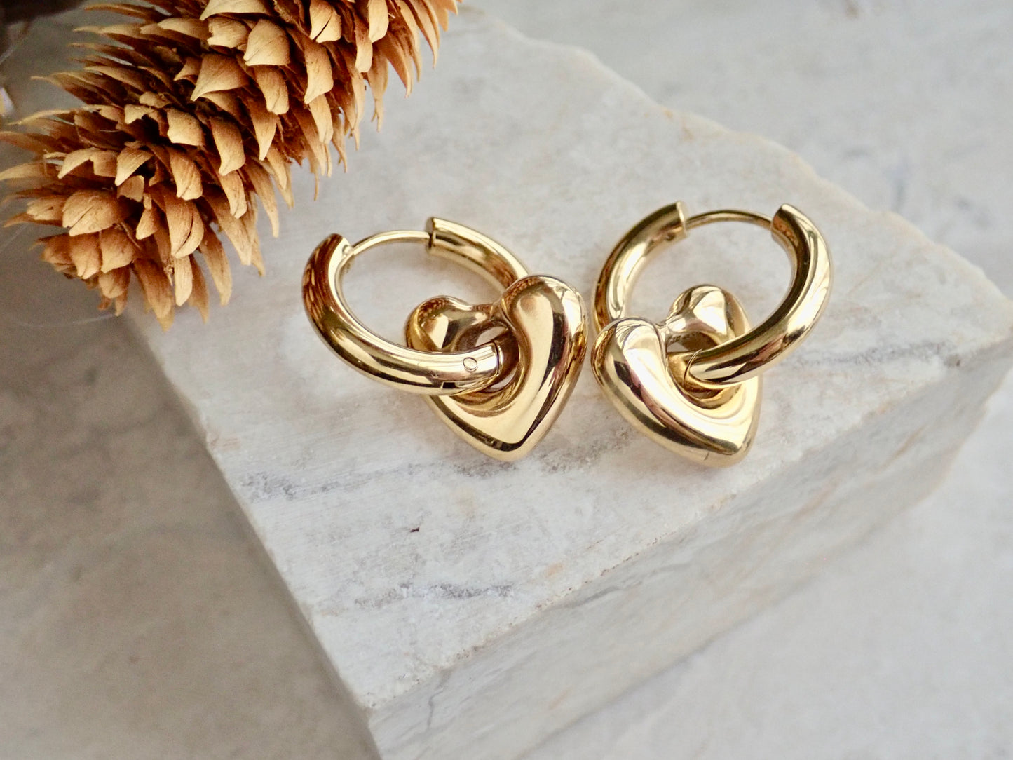 Telltale Waterproof Gold Hoop Earrings