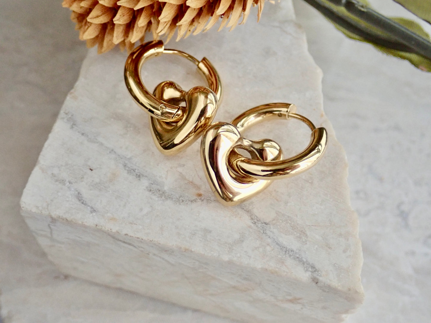 Telltale Waterproof Gold Hoop Earrings