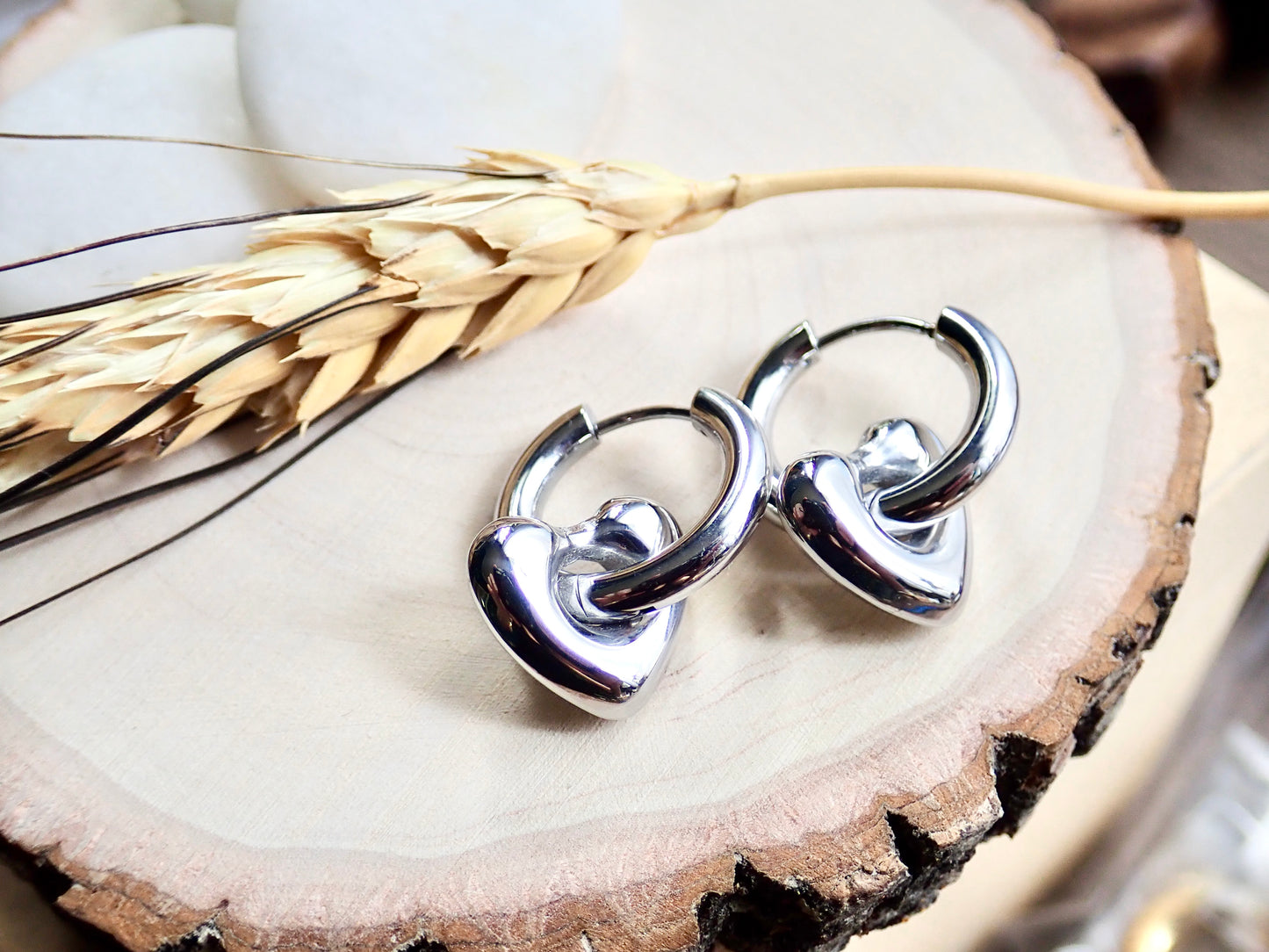 Telltale Waterproof Silver Hoop Earrings