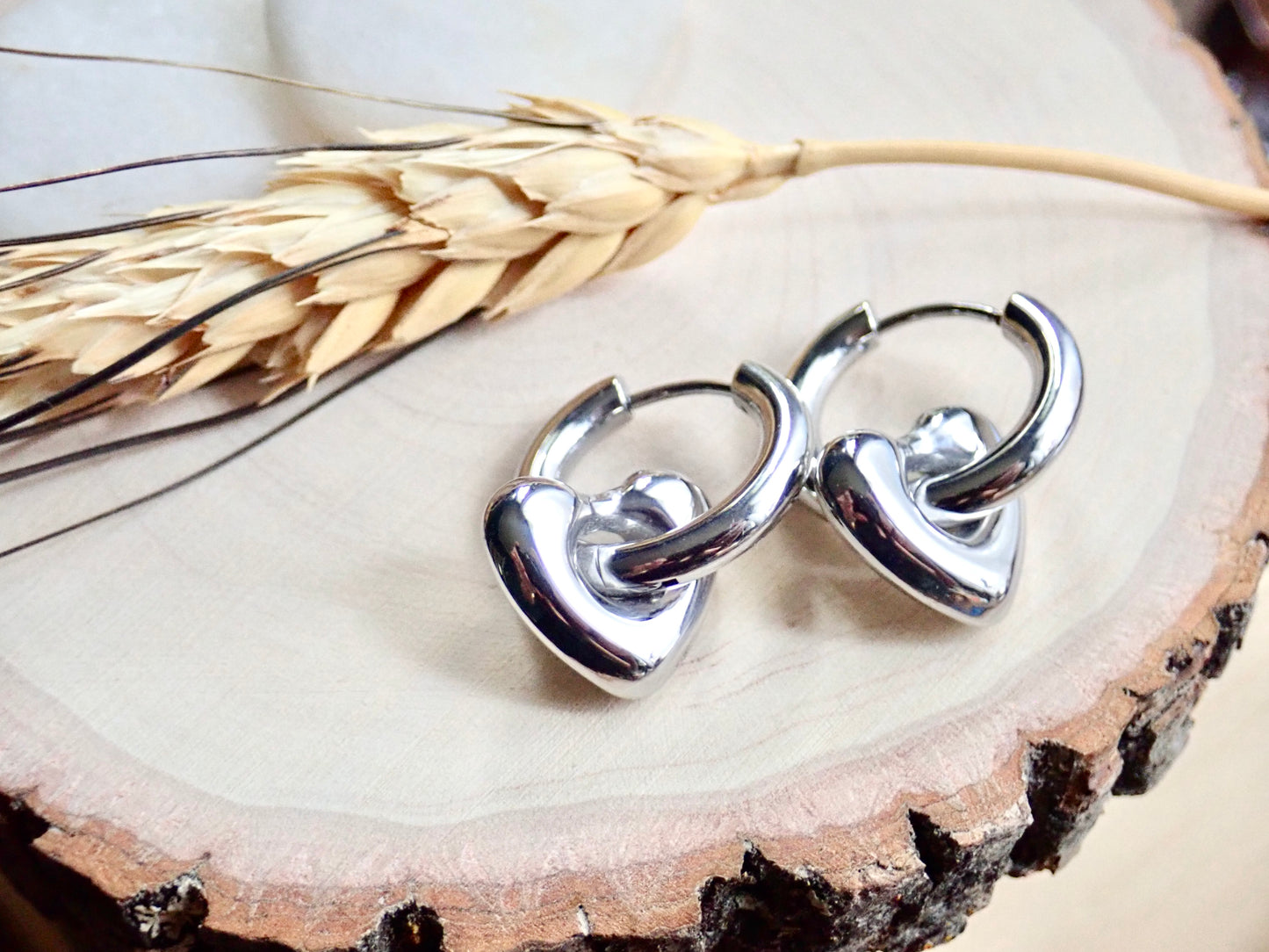 Telltale Waterproof Silver Hoop Earrings