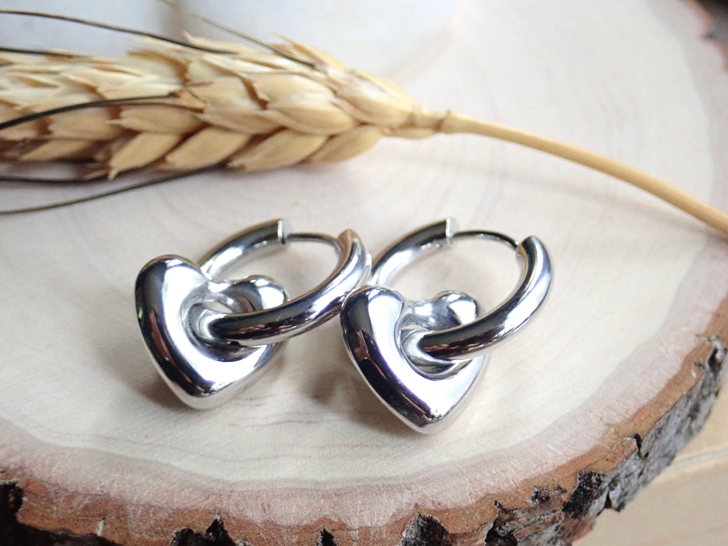 Telltale Waterproof Silver Hoop Earrings