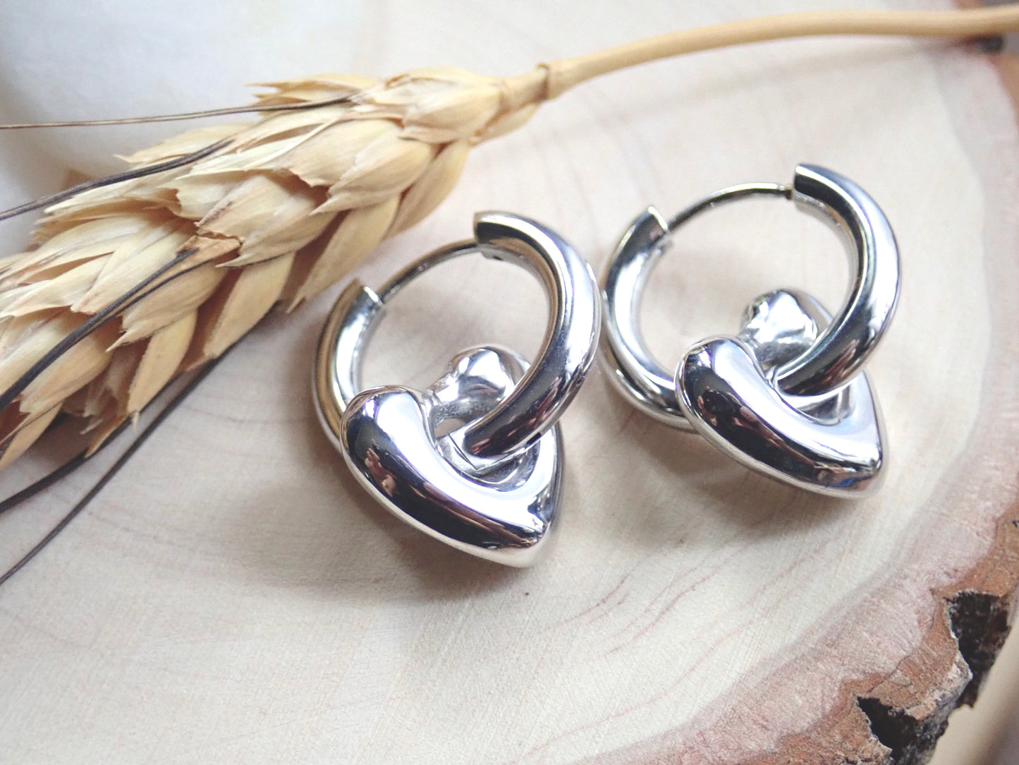 Telltale Waterproof Silver Hoop Earrings