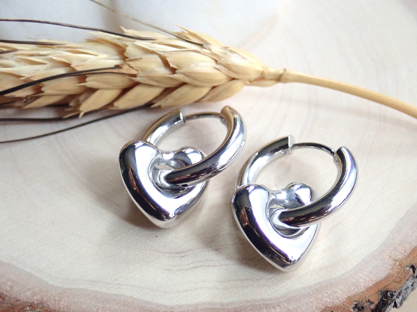 Telltale Waterproof Silver Hoop Earrings