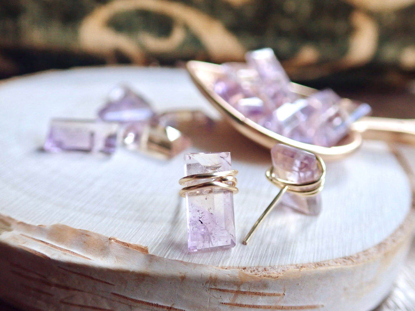 Desdamona Ametrine Stud Earrings