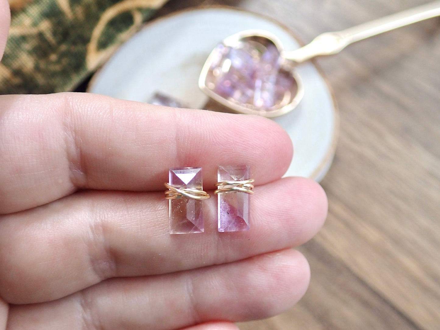 Desdamona Ametrine Stud Earrings