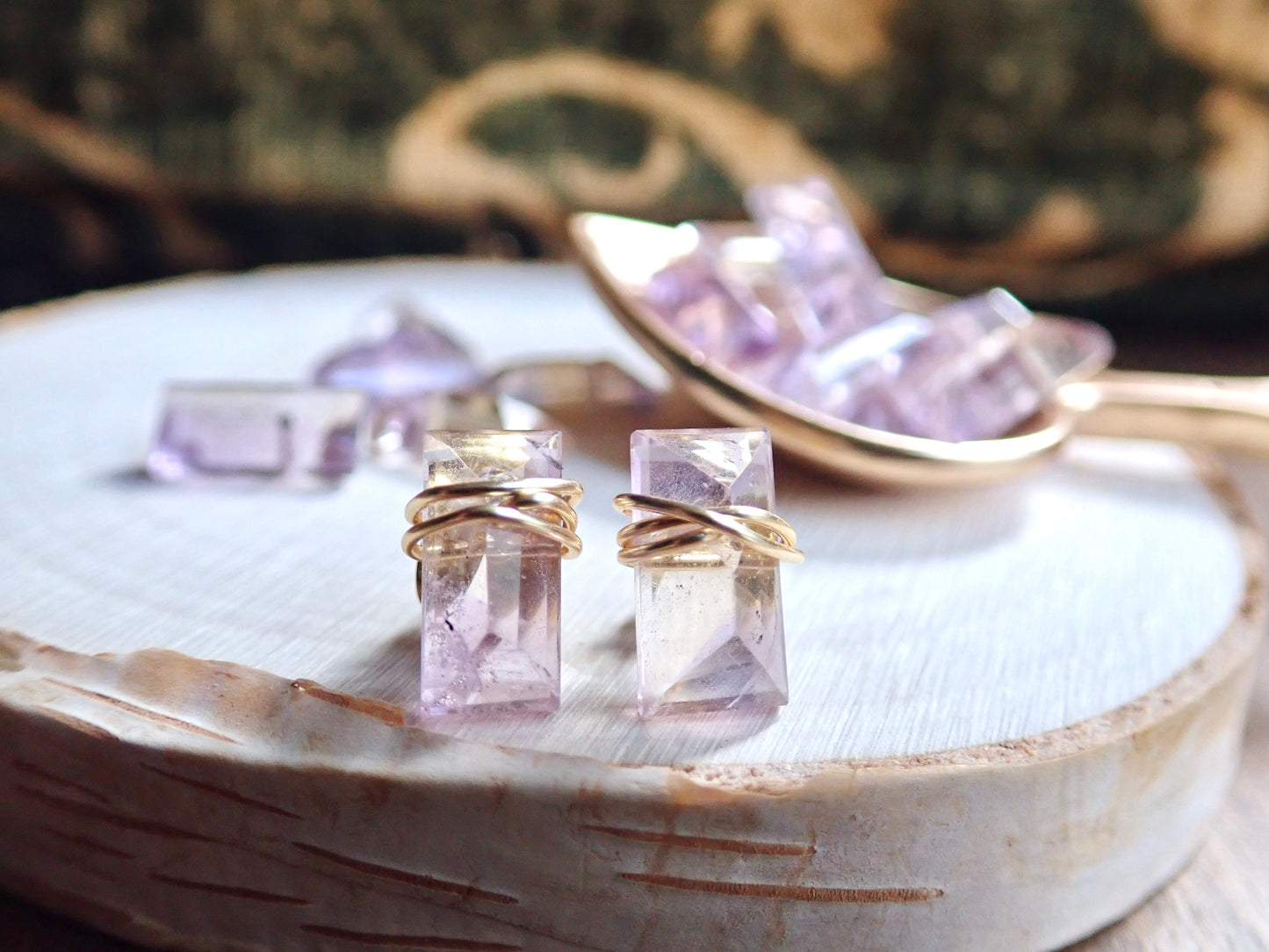 Desdamona Ametrine Stud Earrings