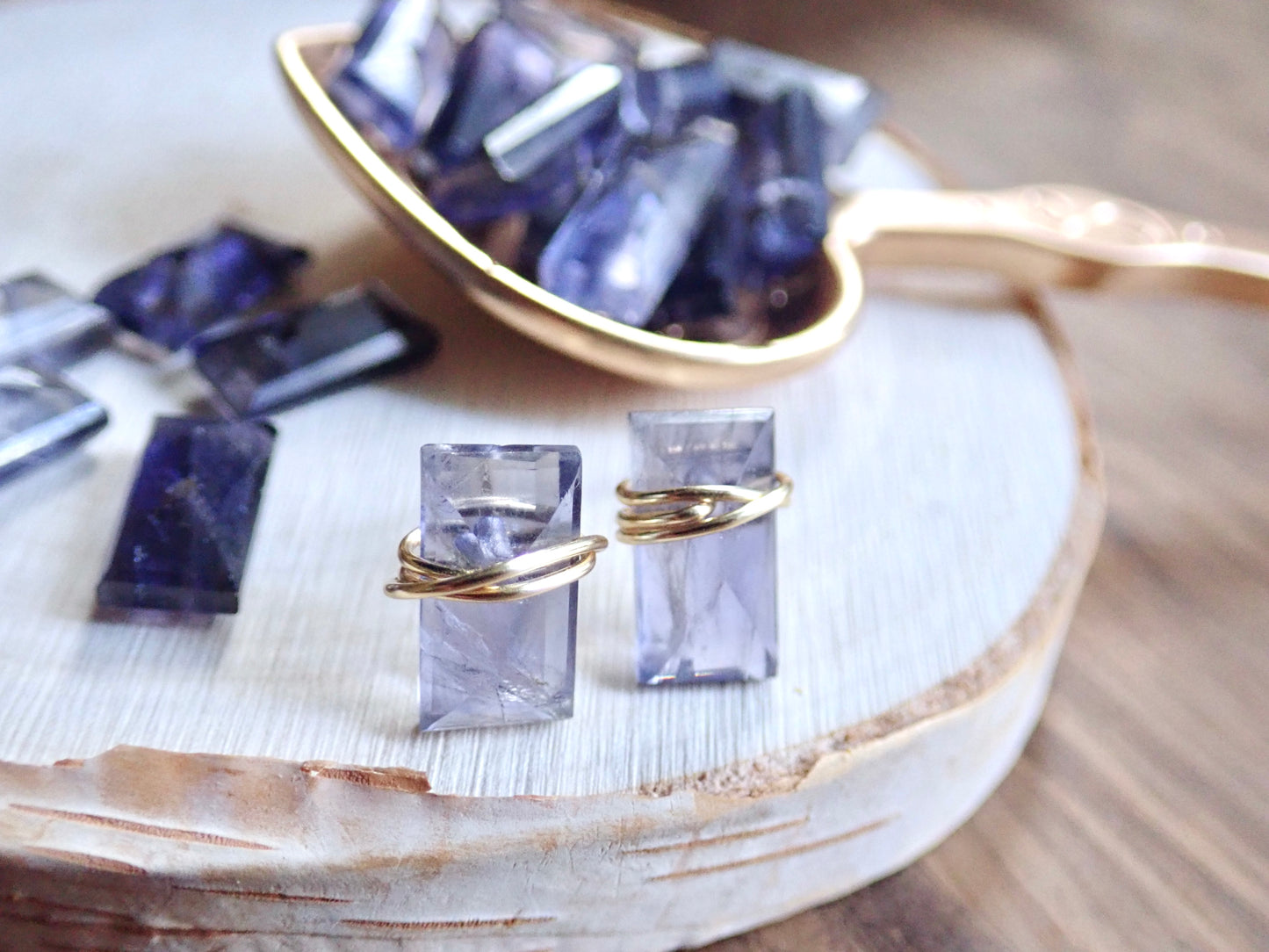 Ionia Iolite Stud Earrings