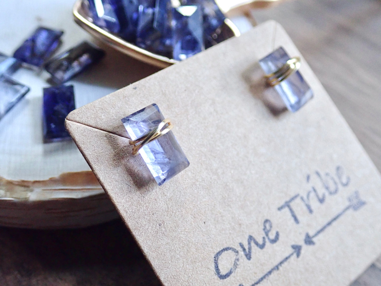 Ionia Iolite Stud Earrings