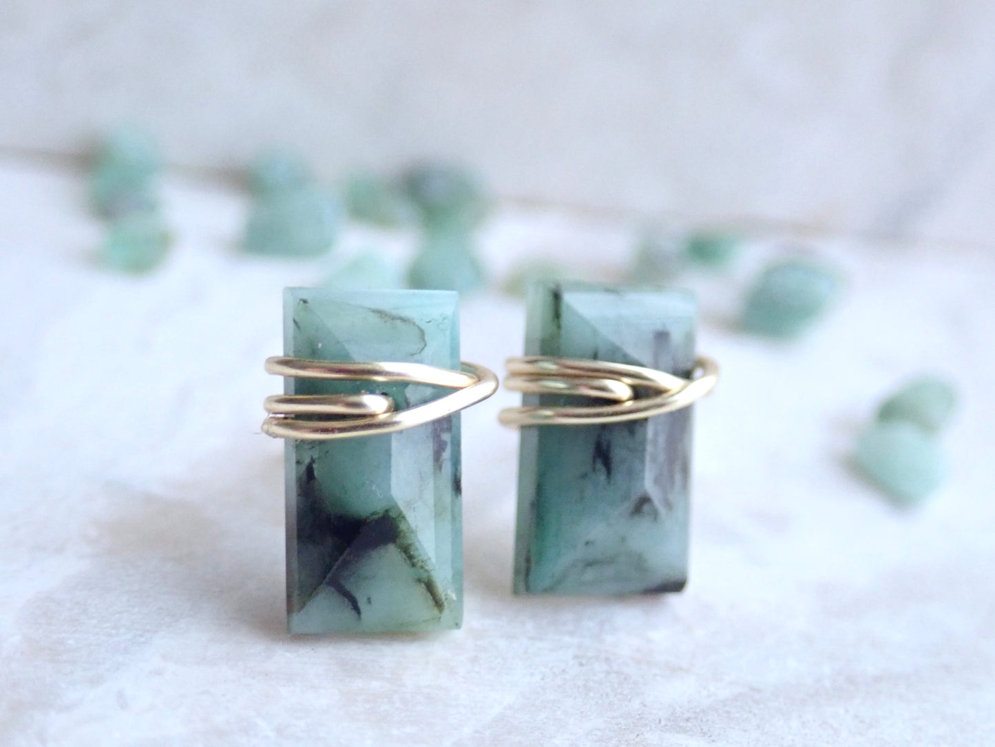 Jonie Emerald Stud Earrings