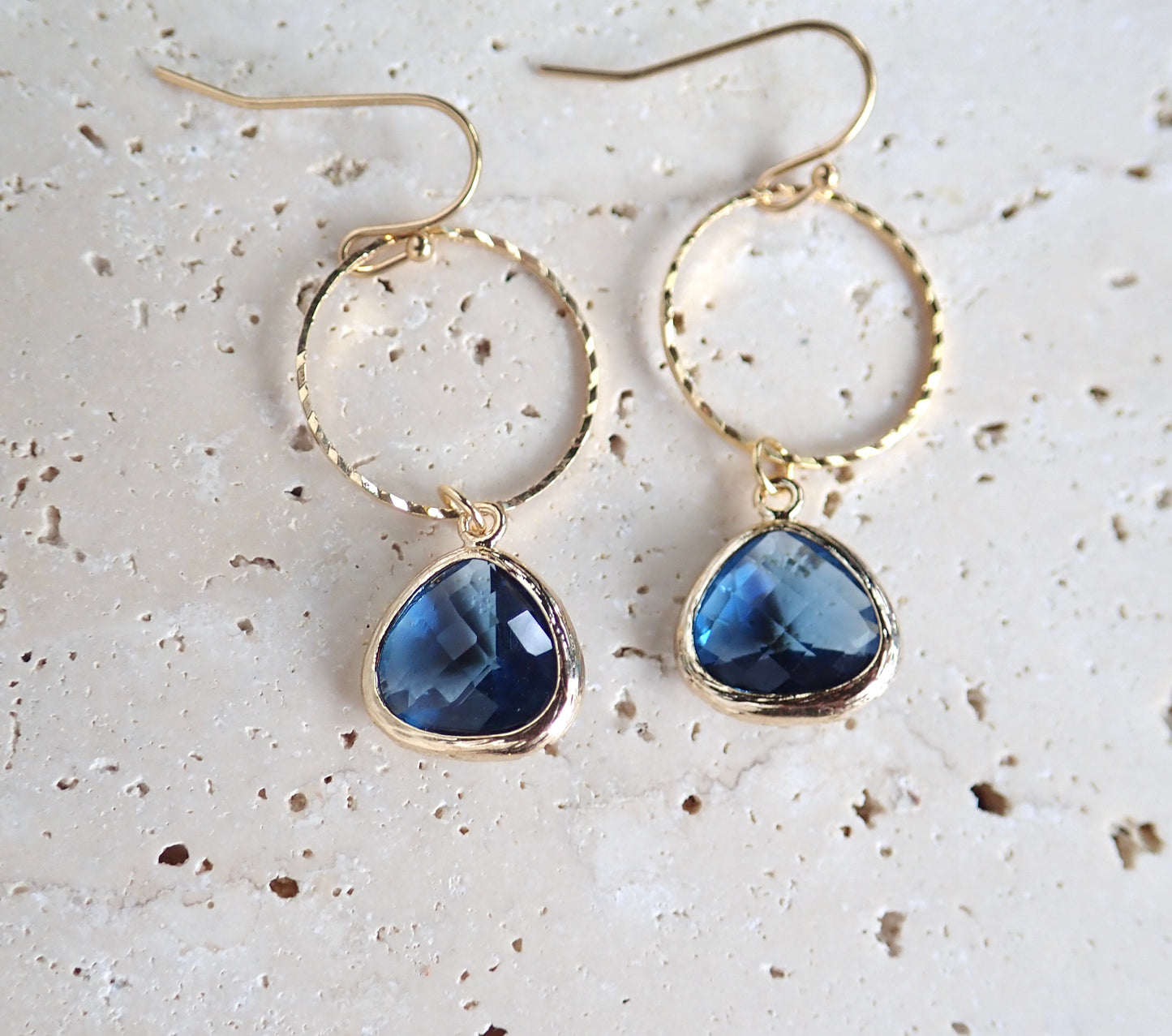 Sapphire Crystal Drop Earrings