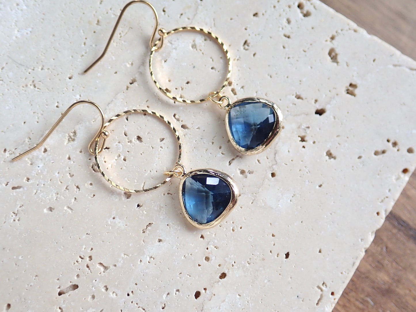 Sapphire Crystal Drop Earrings