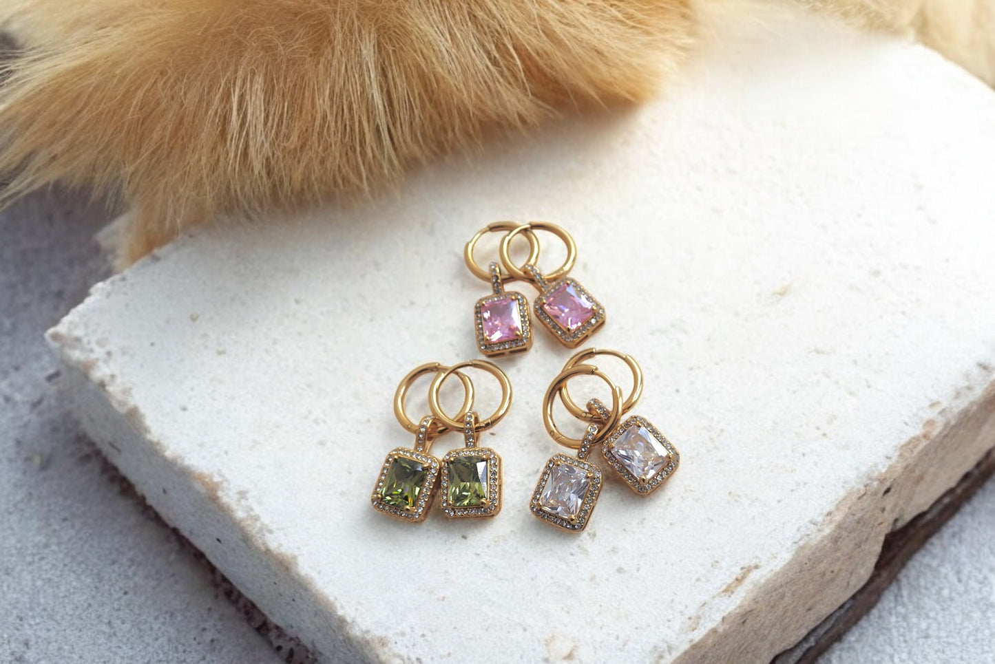 Ophelia Gemstone Hoops
