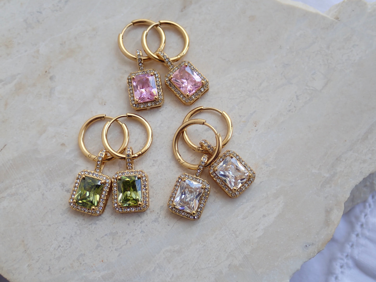 Ophelia Gemstone Hoops