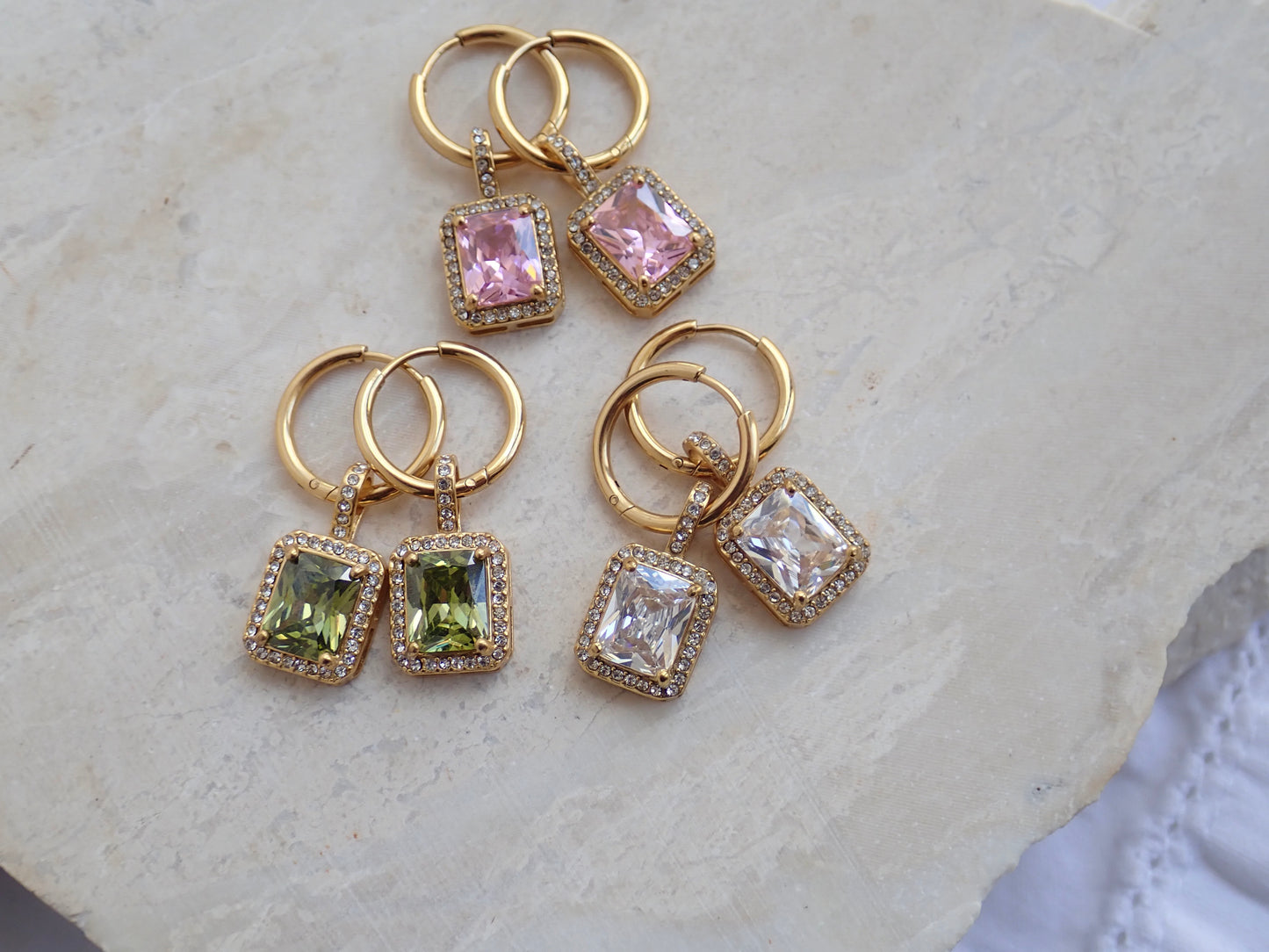 Ophelia Gemstone Hoops