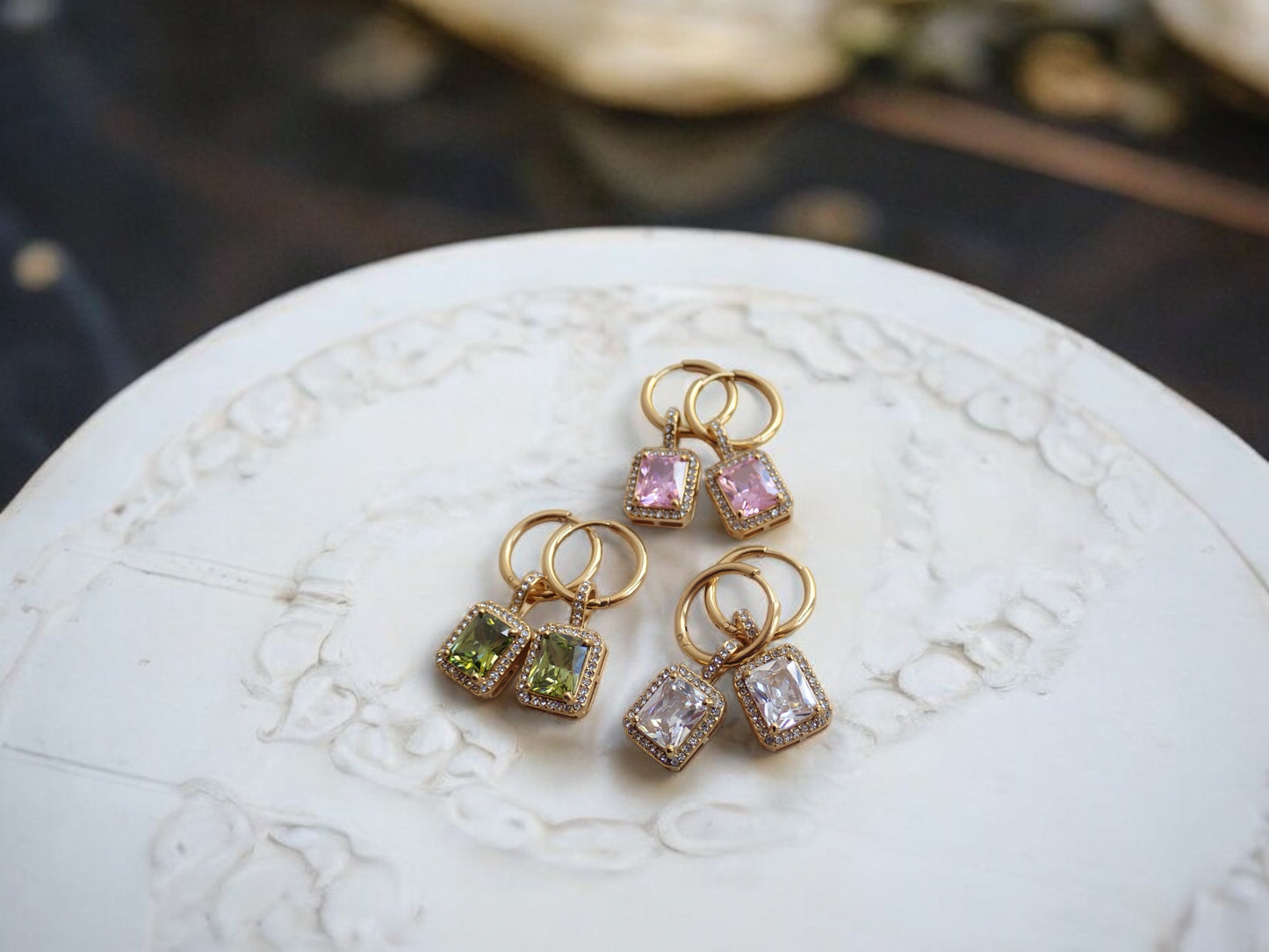 Ophelia Gemstone Hoops