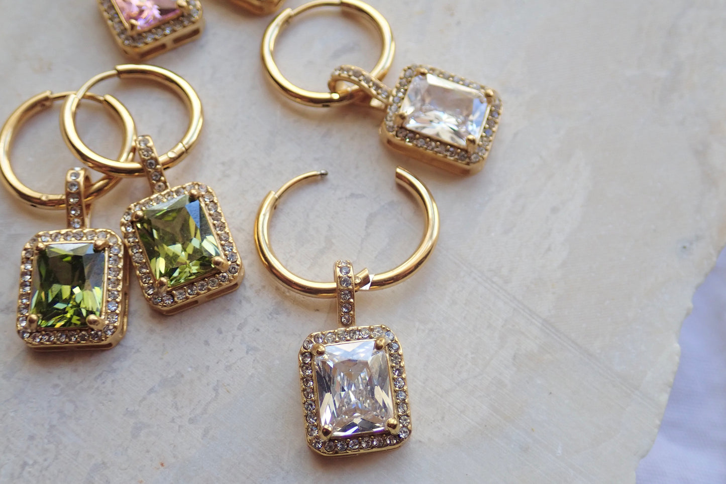 Ophelia Gemstone Hoops