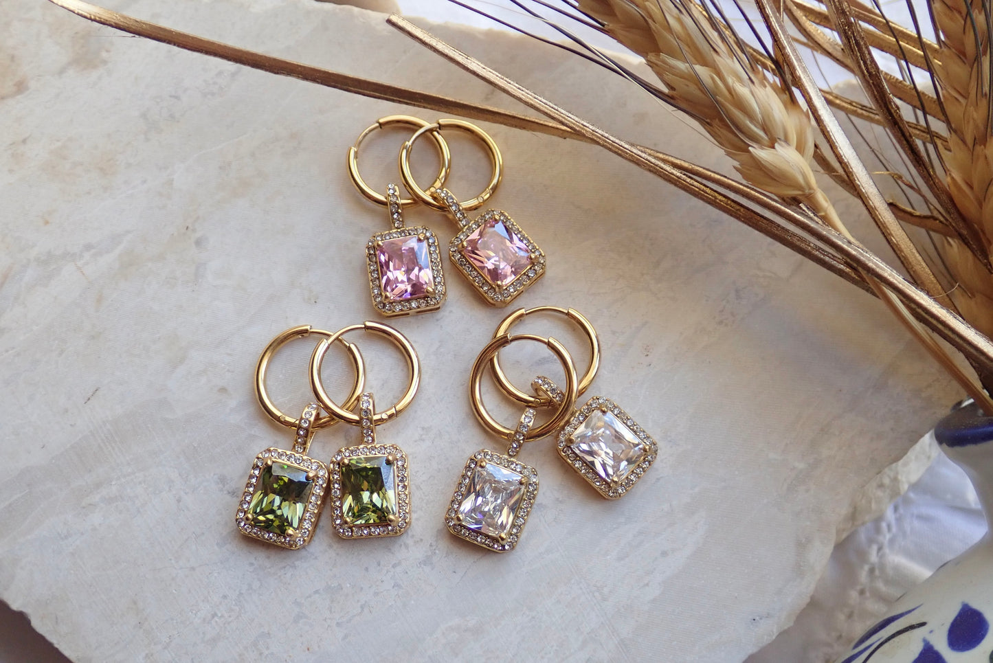 Ophelia Gemstone Hoops