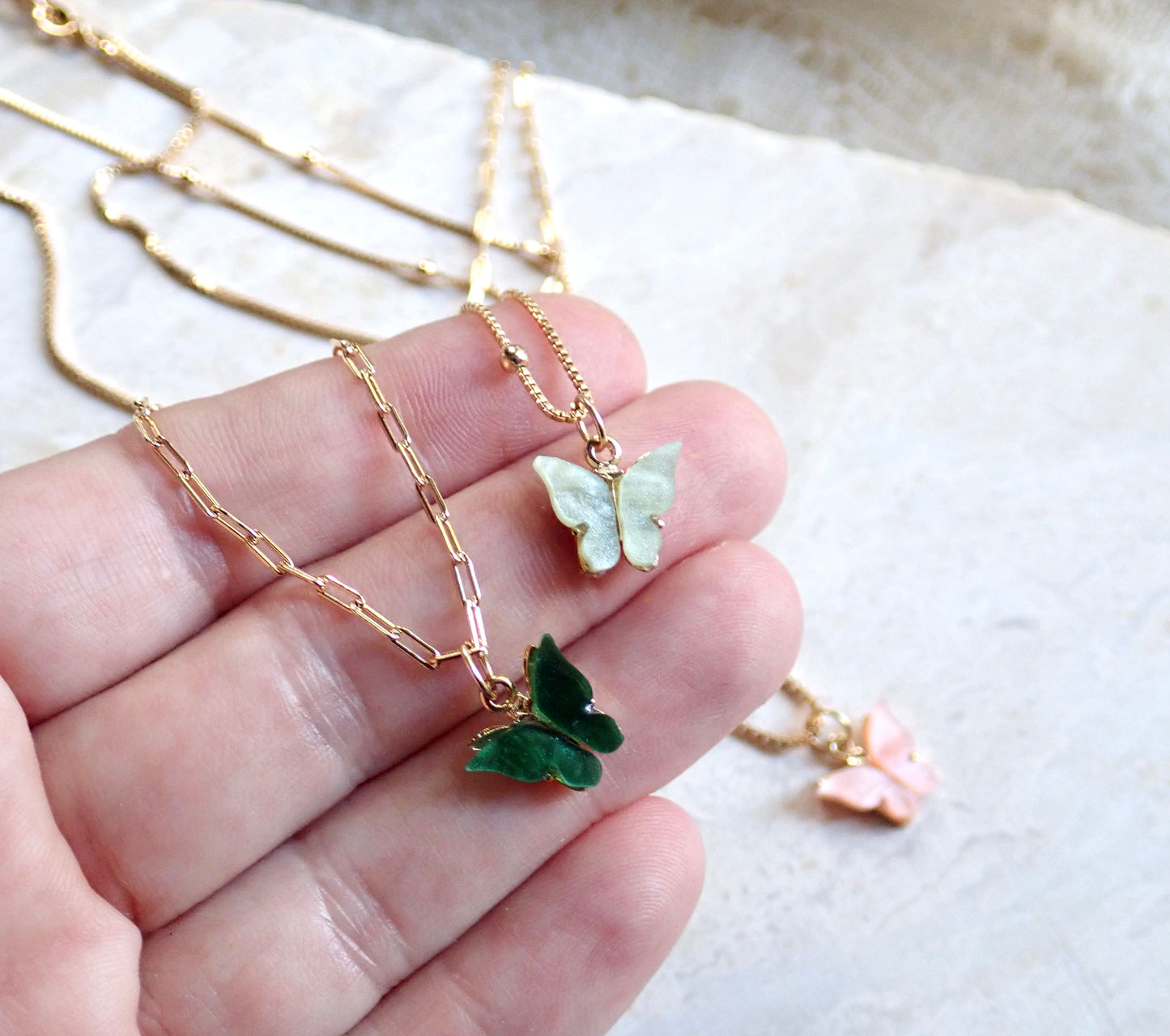 Mariposa  Butterfly Necklace
