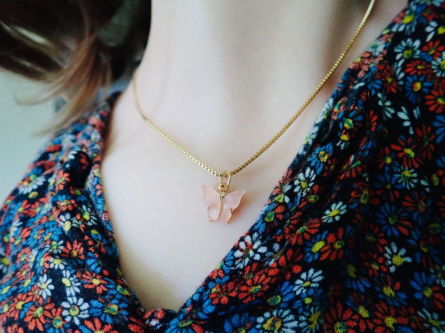 Mariposa  Butterfly Necklace