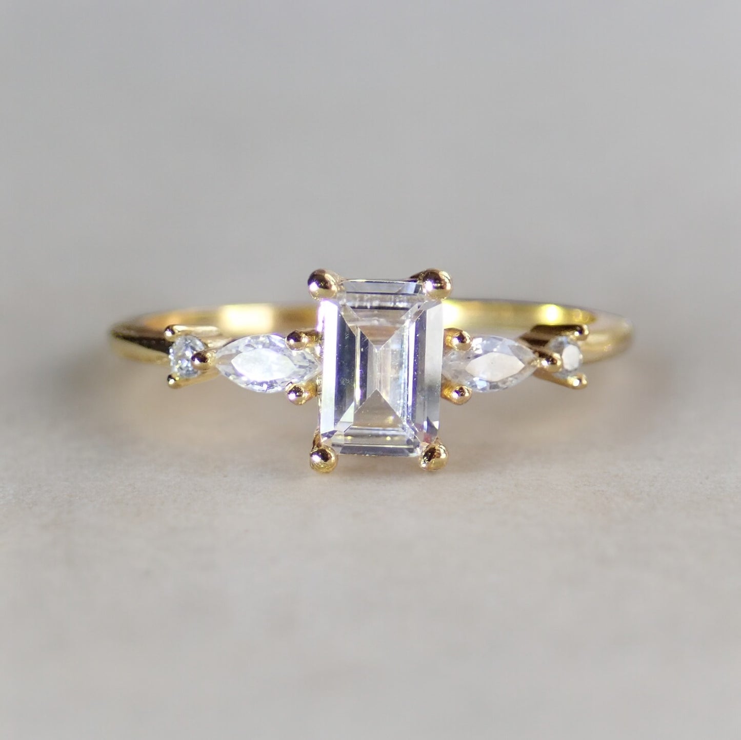 The Baroness Diamond CZ Ring
