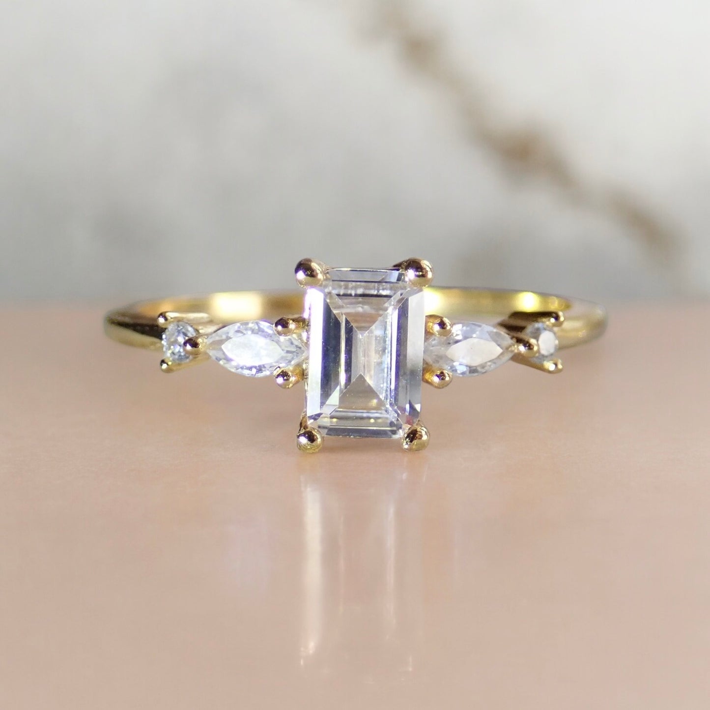 The Baroness Diamond CZ Ring