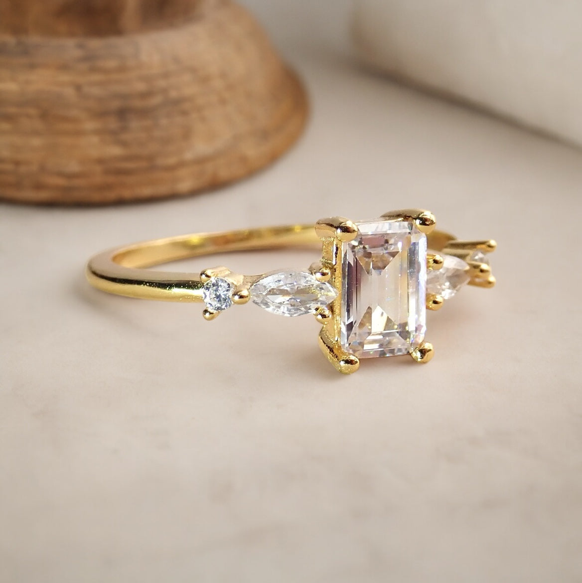 The Baroness Diamond CZ Ring