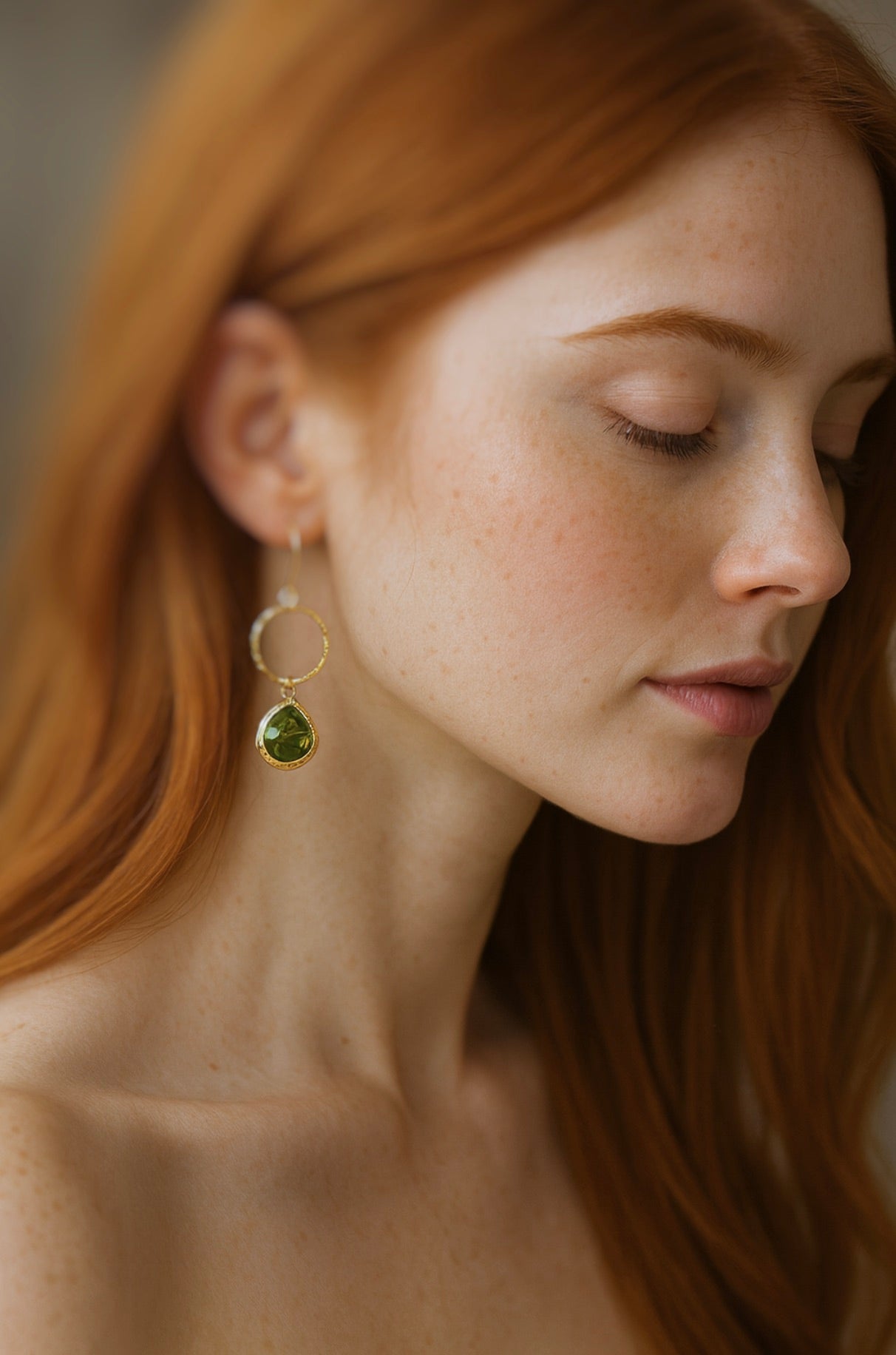 Perlotta Crystal Drop Hoops