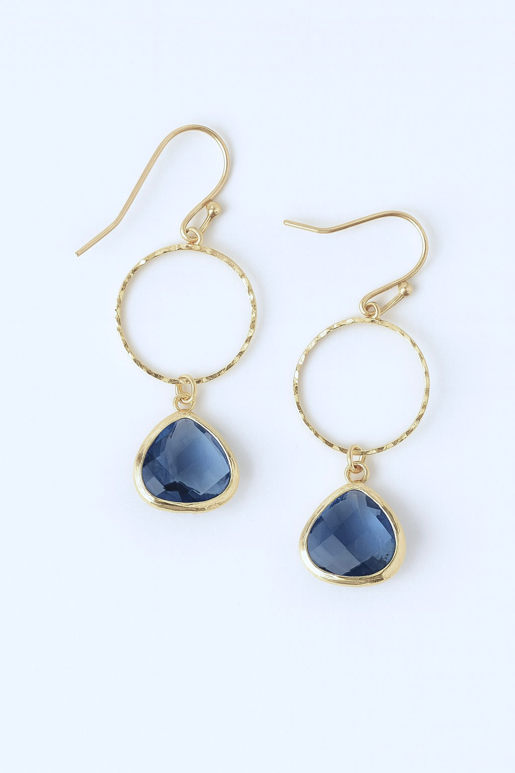 Sapphire Crystal Drop Earrings