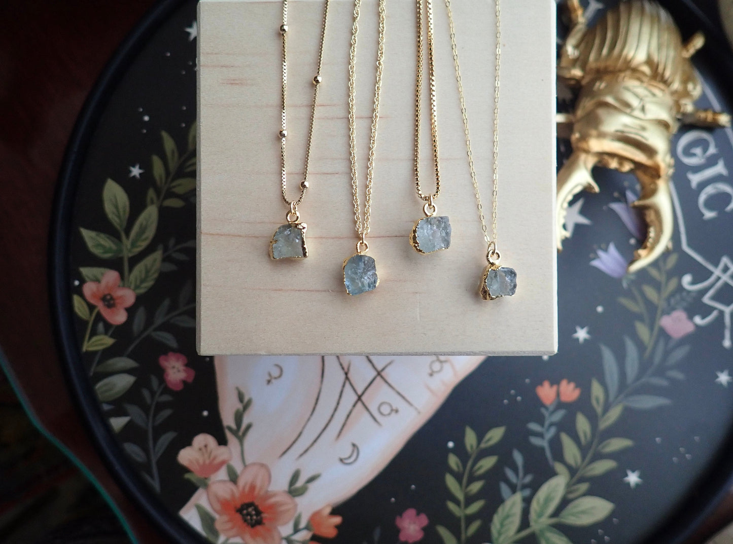 Aquatica Raw Aquamarine Necklace