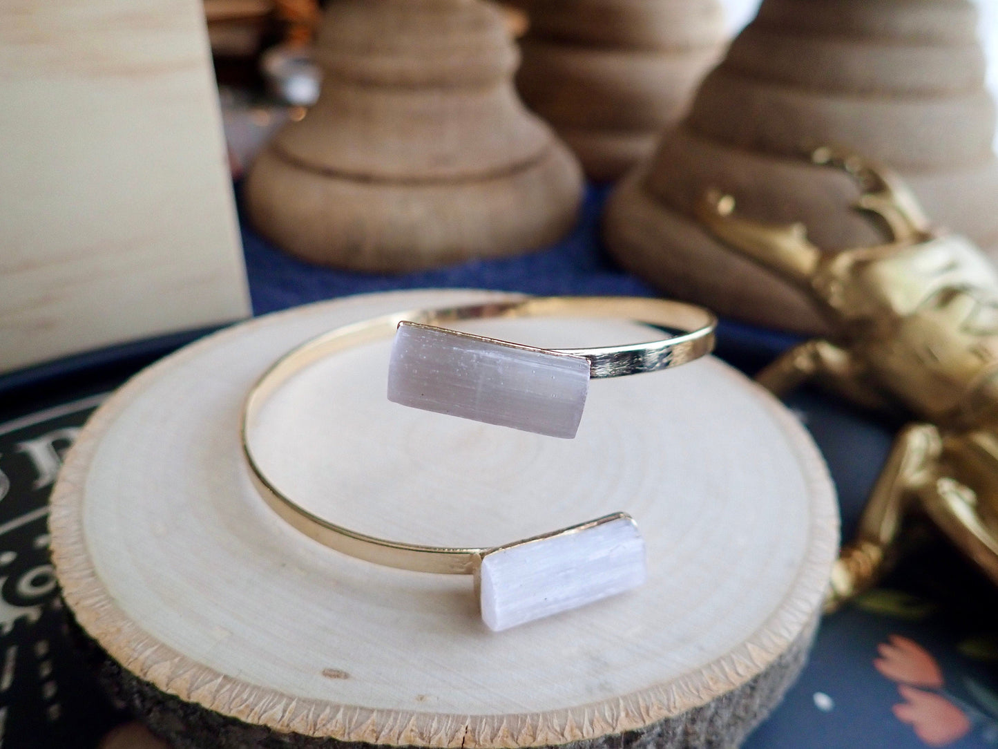 Selenite Cuff Bracelet