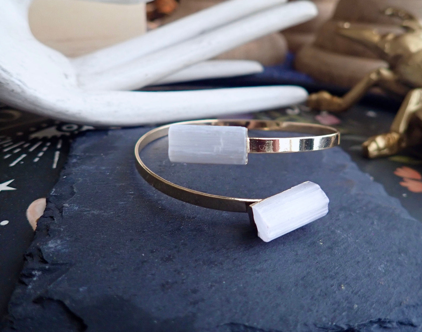 Selenite Cuff Bracelet