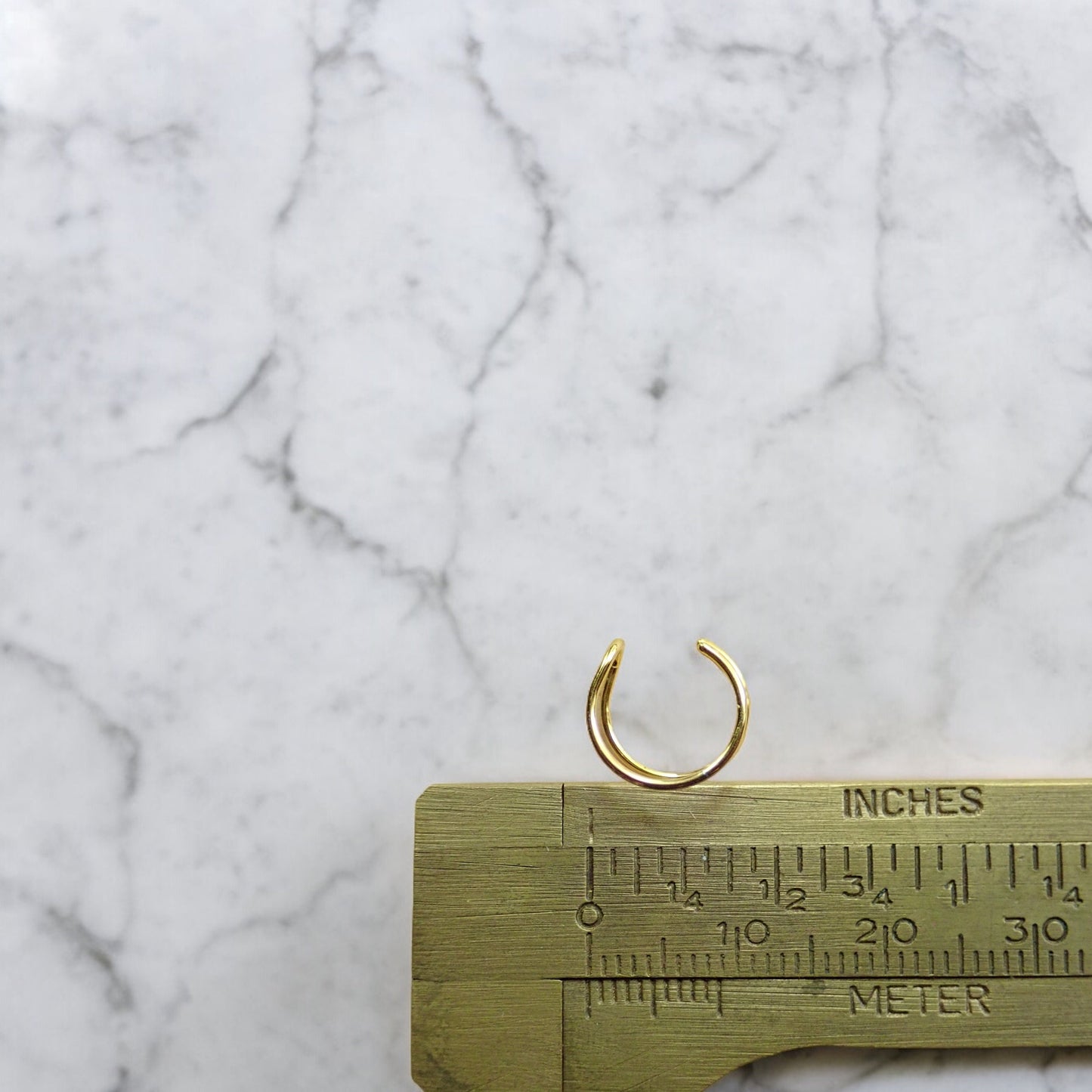 18K Gold Ear Cuff, Dainty Thin Ear Cuff, Double Cartilage Ear Wrap, No Piercing Unpierced Earring, Small Simple Dainty Ear Cuff,Gift for Her