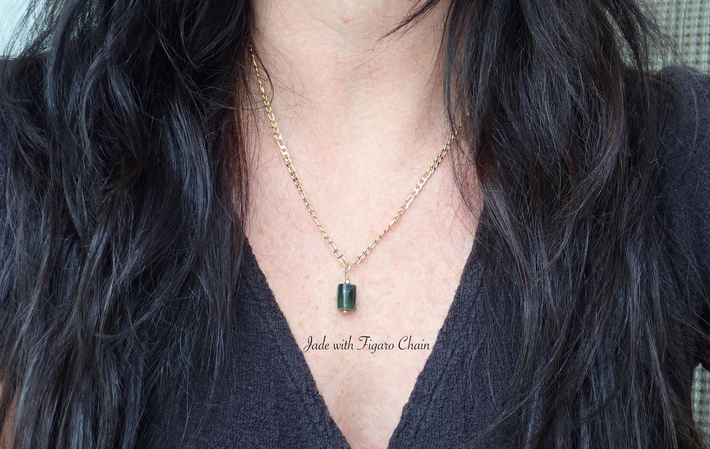 Dainty Gemstone Necklace • Natural Barrel Stone Pendant • 18K Gold Filled Chain Options • Minimalist Layering Necklace • Birthstone Gift for Her